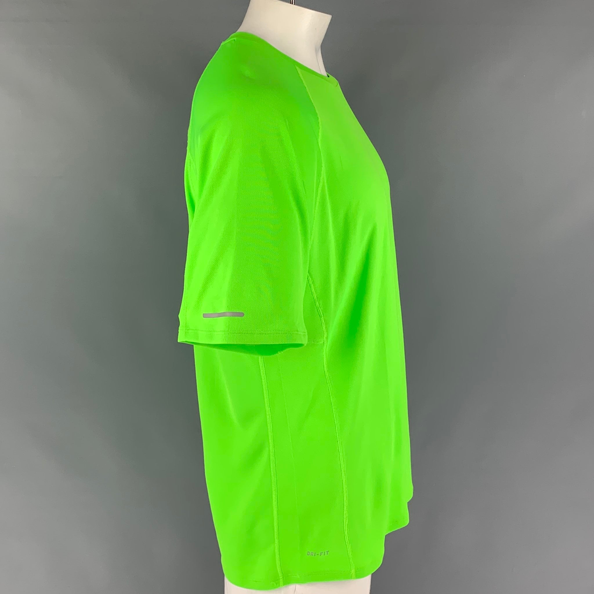 Nike dri sales fit neon green