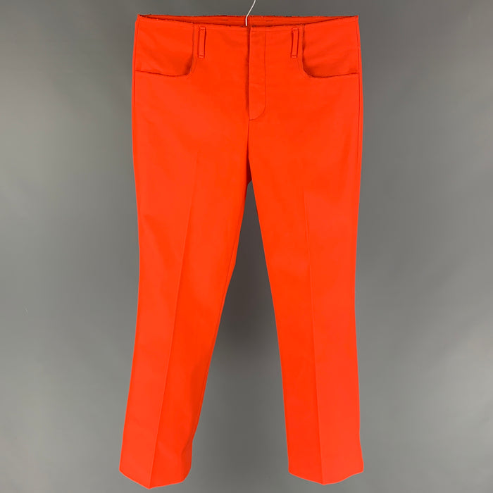 ACNE STUDIOS Size 32 Orange Cotton Polyester Casual Pants
