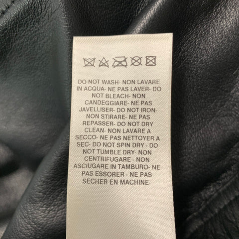 RICK OWENS Size 2 Black Lamb Skin D'Orsay Shorts