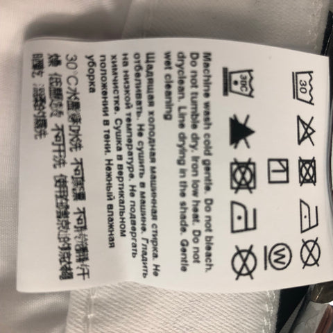 ESCADA Pantalones de vestir rectos lisos de mezcla de algodón blanco talla 4