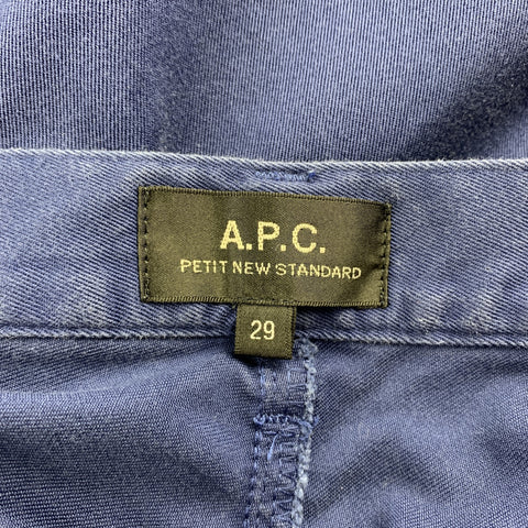 Vaqueros ajustados con bragueta de botones y algodón azul talla 29 de APC