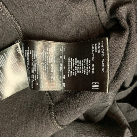 GIORGIO ARMANI Size XXL Black Rhombus Viscose Blend Crew-Neck T-shirt