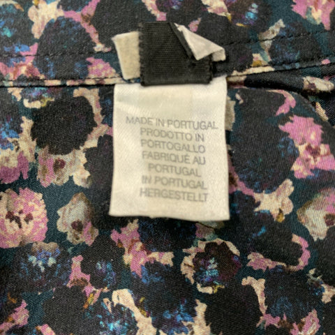 PS by PAUL SMITH Size L Navy Lavender Solid Cotton Button Up Long Sleeve Shirt