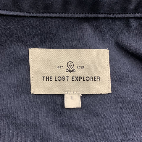 THE LOST EXPLORER Chaqueta Botones Ocultos Algodón Azul Marino Talla L