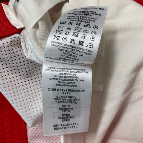 BURBERRY Talla 10 Pantalones casuales de algodón poliéster blanco rojo