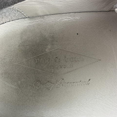RAG & BONE Size 9 Grey Distressed Lace Up Sneakers