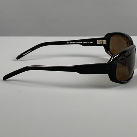 GUESS Black Acetate Metro Sunglasses