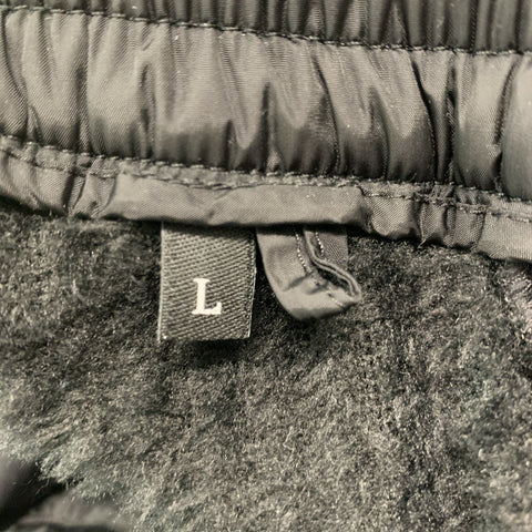 MONCLER Size L Black Corduroy Polyester Elastane Sweatpants Casual Pants