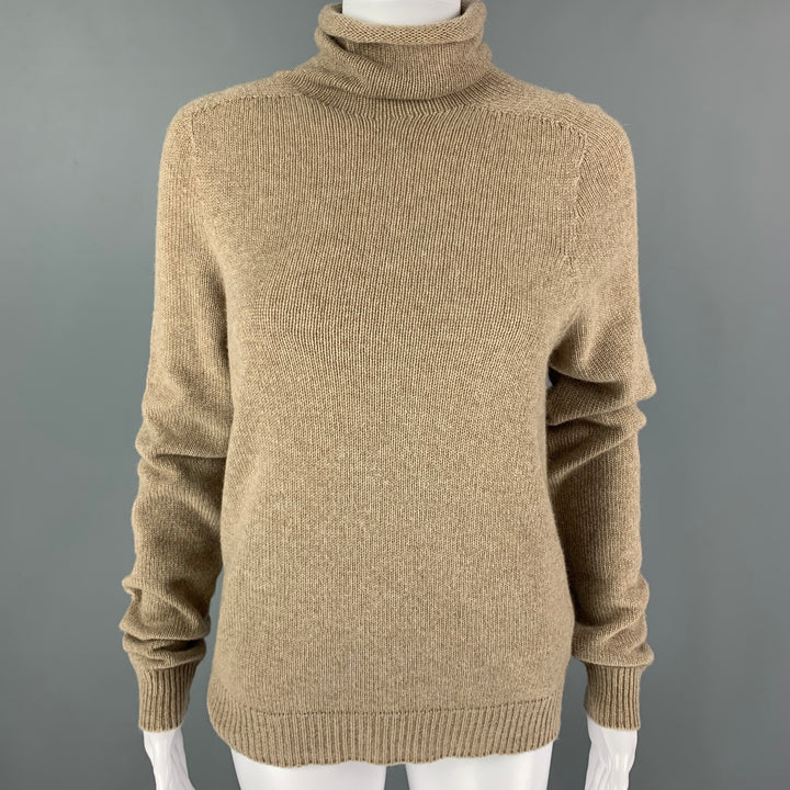 COLLECTION by RALPH LAUREN Size M Beige Taupe Cashmere Turtleneck Sweater