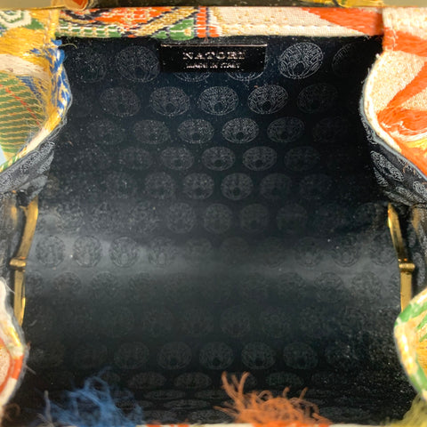 NATORI Multi-Color Beaded Clutch Handbag