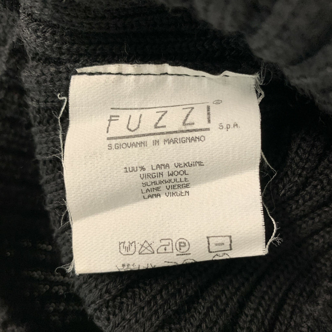 JEAN PAUL GAULTIER Size M Black Ribbed Knit Wool Dress