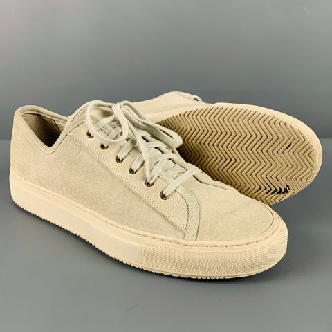 COMMON PROJECTS Size 9 Natural Leather Lace Up Sneakers