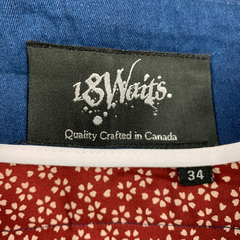 18 WAITS Size 34 Navy Cotton Button Fly Casual Pants