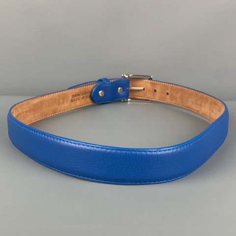 W. KLEINBERG Size 31 Blue Leather Belt