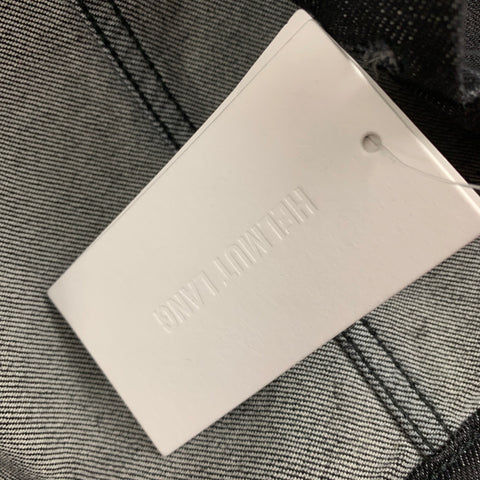 HELMUT LANG Size L Black Cotton Masc Trucker Jacket