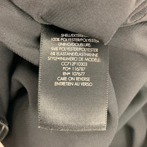 ALICE + OLIVIA Falda larga a rayas de poliéster blanco y negro talla 2