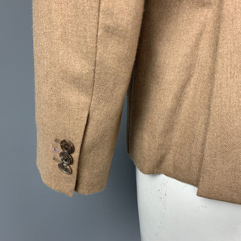 PAUL SMITH Size 42 Regular Camel Brown Camel Hair Notch Lapel Sport Coat