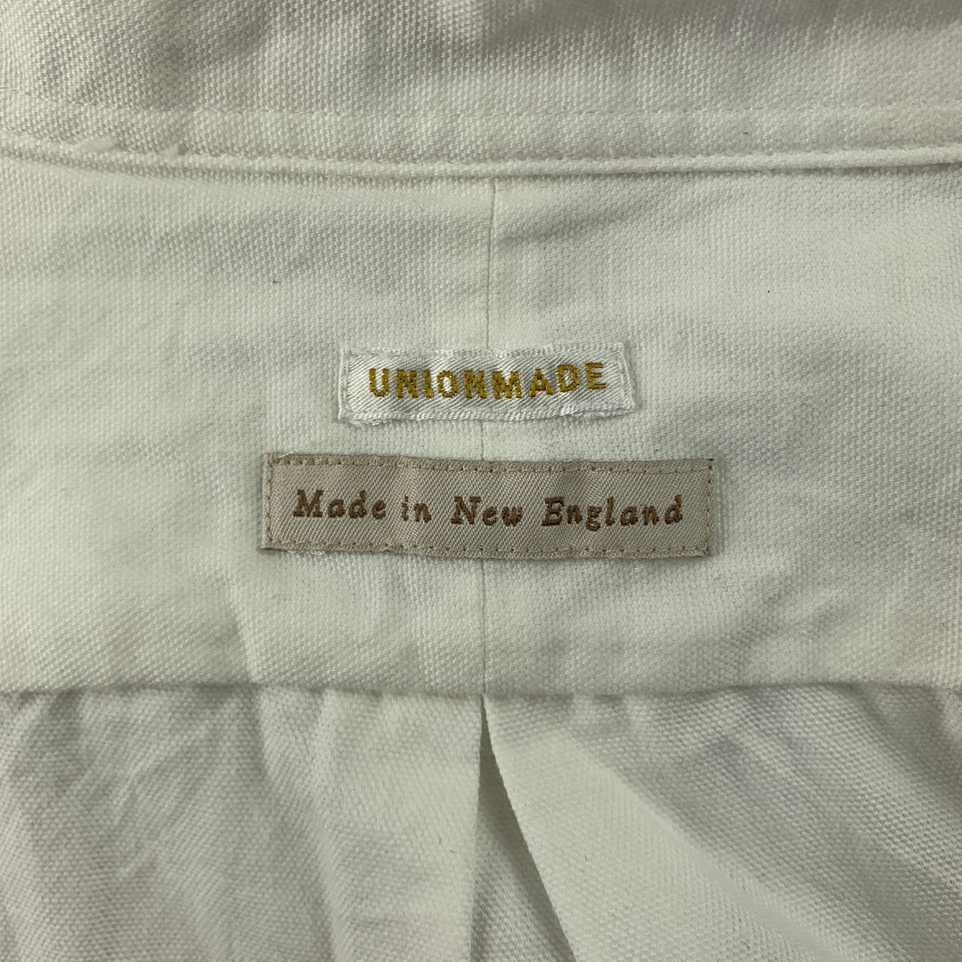 UNIONMADE Taille M Chemise à manches courtes boutonnée en coton blanc