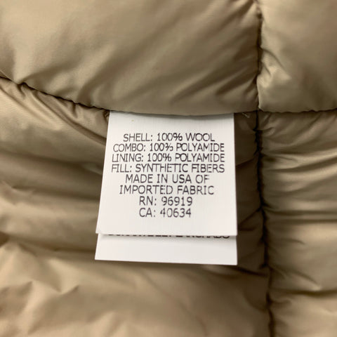 MARC JACOBS Taille XS Manteau à manches courtes graphique en laine taupe rose