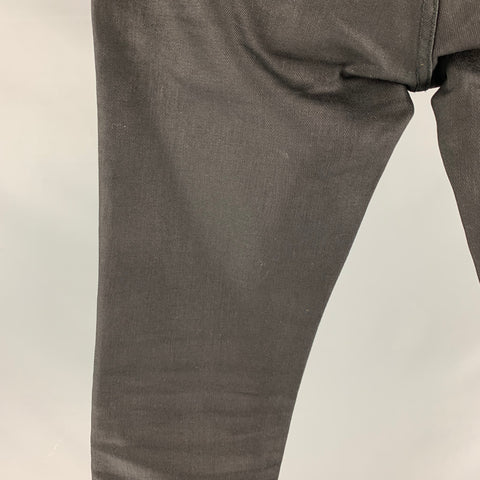 JOHN VARVATOS * U.S.A. Size 30 Black Cotton Blend Jeans