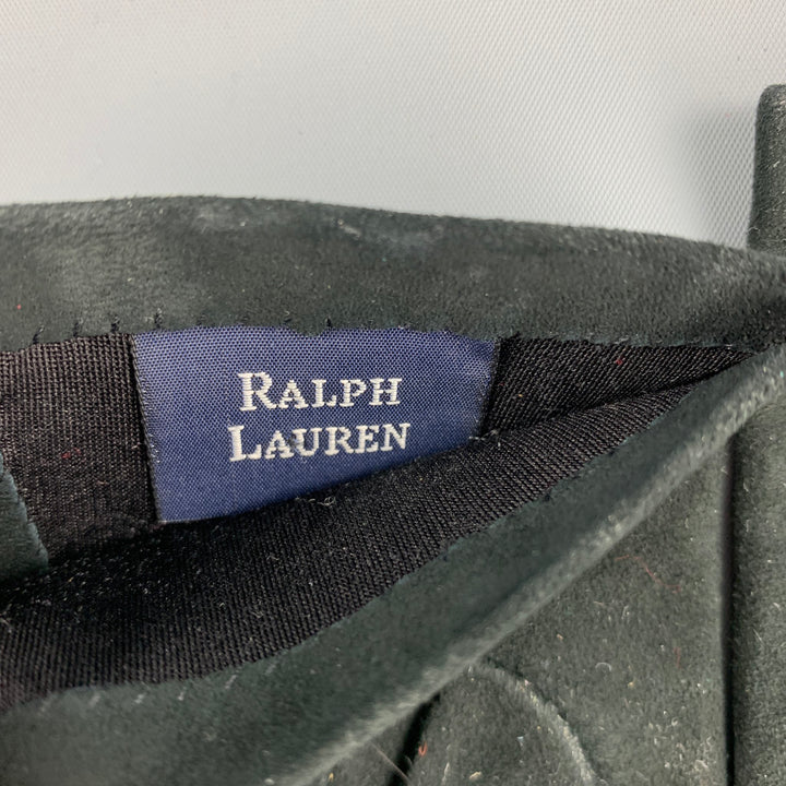 RALPH LAUREN Size S Black Suede Gloves
