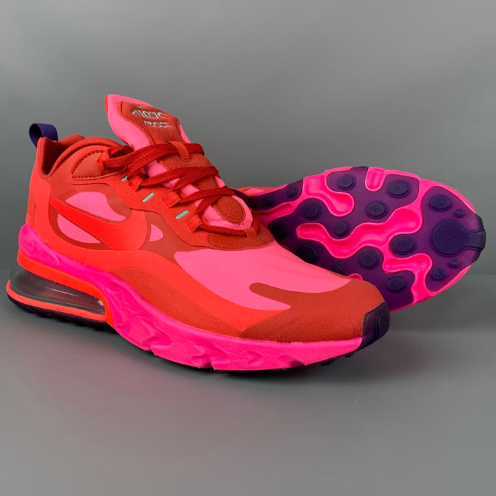 NIKE AIR 70 REACT Talla 12 Zapatillas de deporte con cordones de nailon rosa