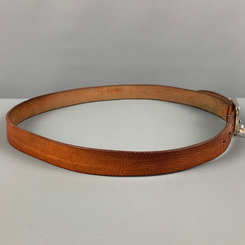 BRUNELLO CUCINELLI Size 33 Cognac Leather Belt
