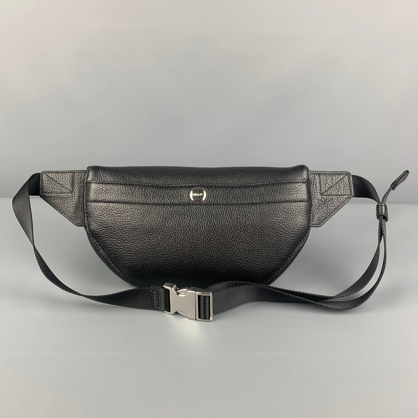 Paul Smith black Grained Leather Belt Bag