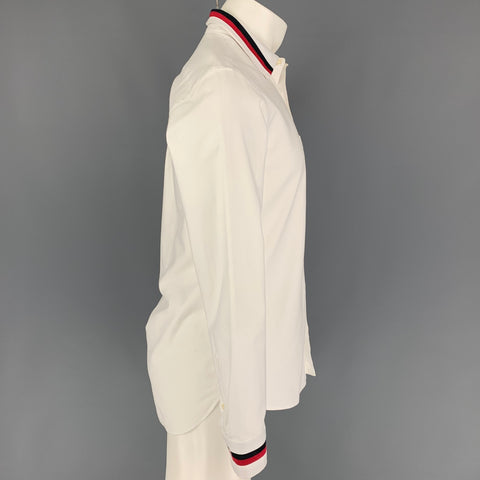 BURBERRY Size S White Cotton Button Up Long Sleeve Shirt