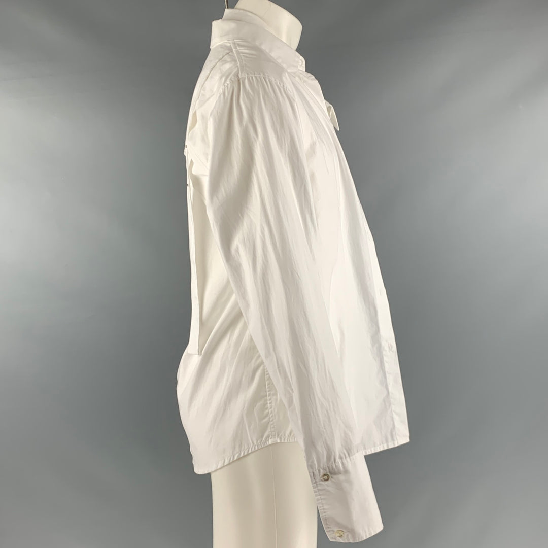 DELADA Size S White Cotton Long Sleeve Shirt – Sui Generis 