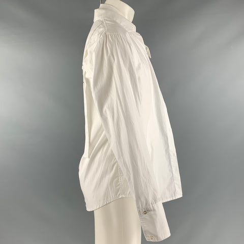 DELADA Taille S Chemise à manches longues en coton blanc
