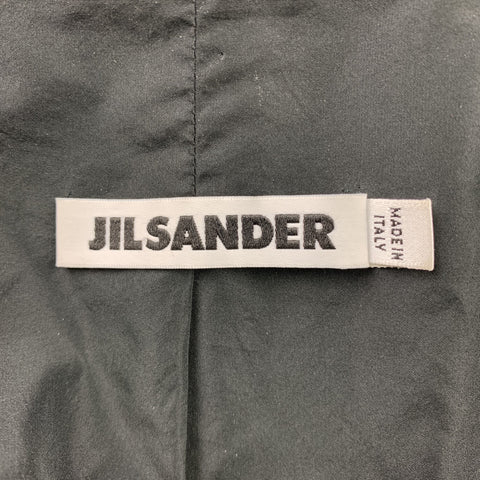 JIL SANDER Size 4 Black Cashmere Blend Double Breasted Coat