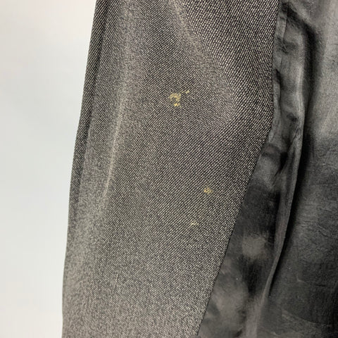 ARMANI COLLEZIONI Taille 42 Manteau en coton et laine à tête de clou gris noir