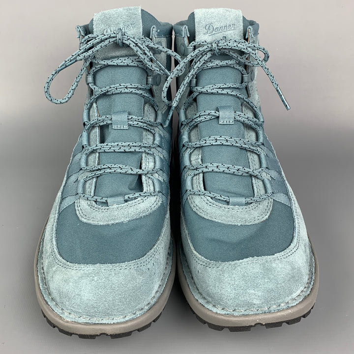 DANNER Size 10 Sea Foam Mixed Fabrics Suede High Top Sneakers
