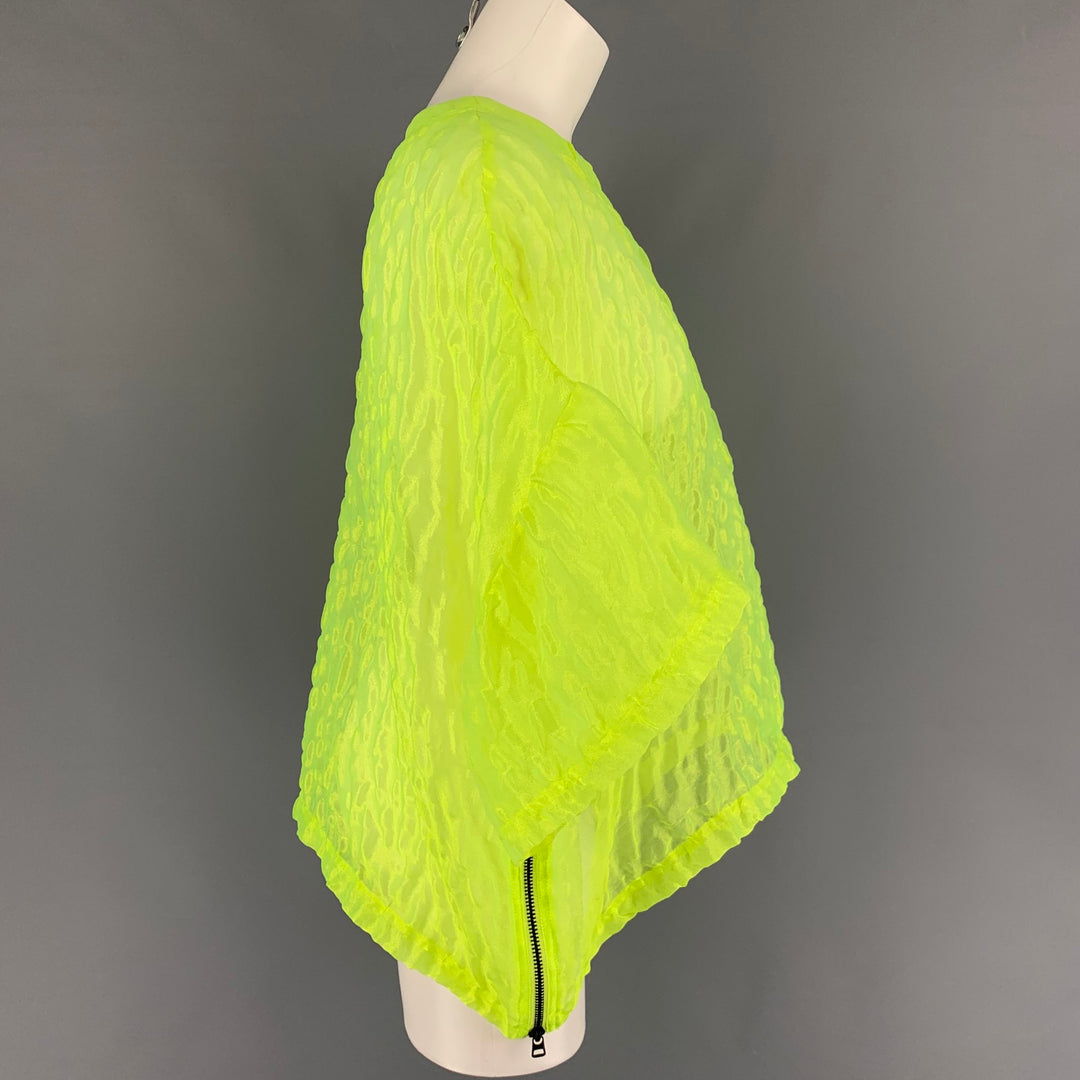 OPENING CEREMONY Size XS Neon Textured Side Zipper Dress Top