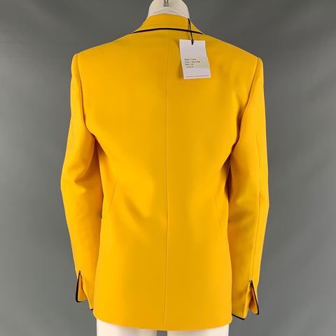 IDENTITÉS ALÉATOIRES Taille 36 Manteau de sport uni jaune noir régulier