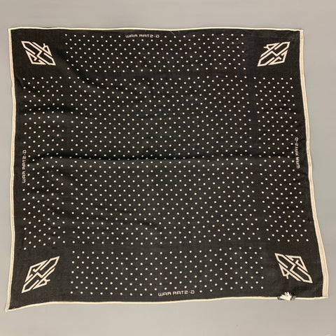 G-STAR Black White Dots Wool Scarf