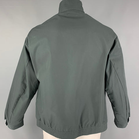 VISVIM Chaqueta Ketchikan con cremallera de algodón verde oliva talla L