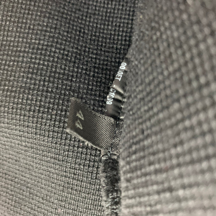 PRADA Taille M Veste zippée en laine noire tricotée