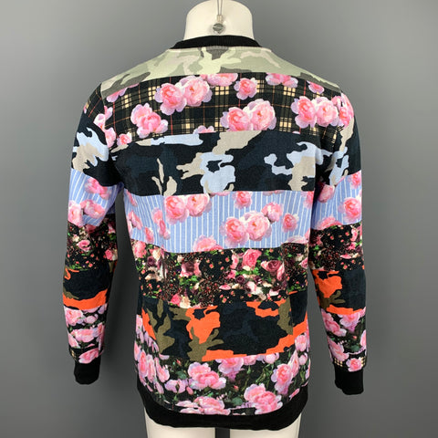 GIVENCHY Pre-Spring 2014 Size XS Multi-Color Print Cotton Crew-Neck Sweatshirt