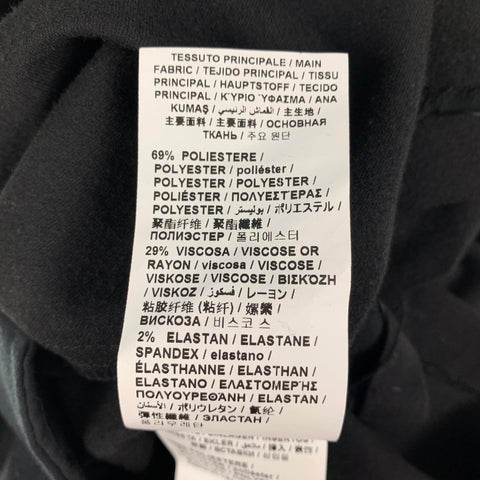 LOVE MOSCHINO Talla 4 Vestido recto de materiales mixtos de mezcla de poliéster negro