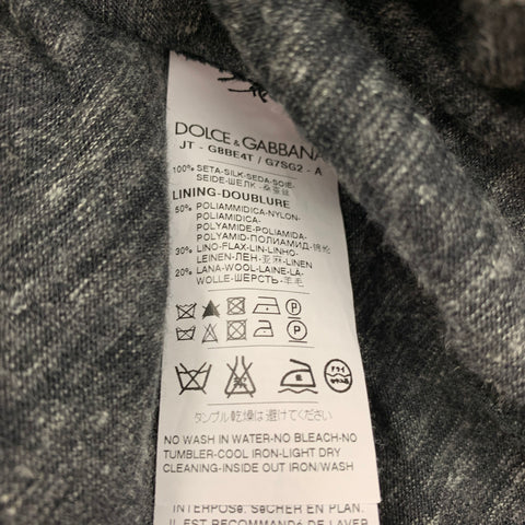 DOLCE & GABBANA Size L Multi-Color Floral Silk Lined Pullover