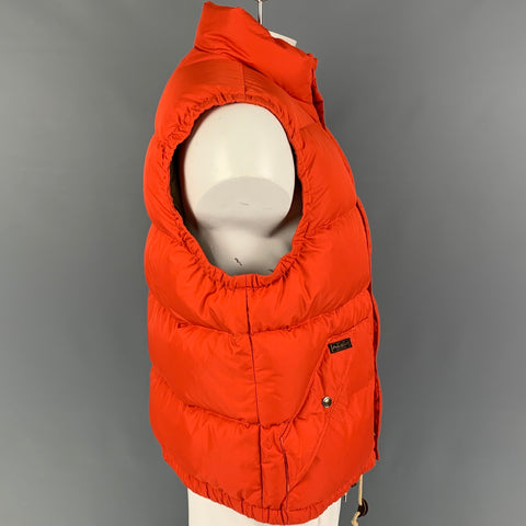 POLO by RALPH LAUREN Size L Orange Quilted Polyester Vest