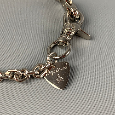 HYSTERIE Silver Metal Choker Necklace