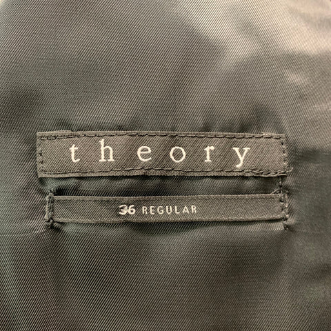 THEORY Size 36 Purple Black Velvet Cotton Elastane Sport Coat