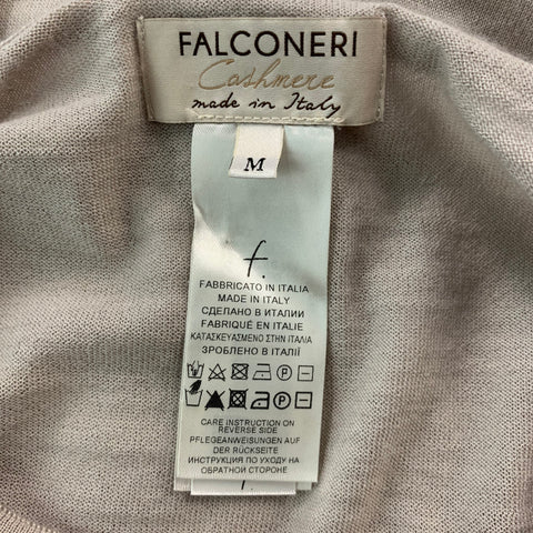 FALCONERI Size M Oatmeal Cashmere Long Sleeve Pullover