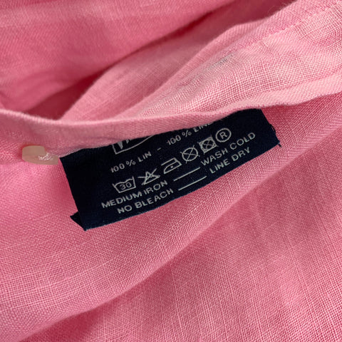 VILEBREQUIN Taille L Chemise à manches longues boutonnée en lin rose