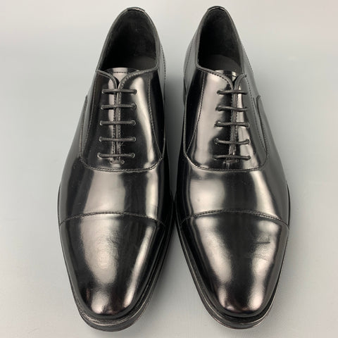 PS by PAUL SMITH Size 9 Black Leather Cap Toe Lace Up Shoes