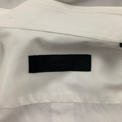 BURBERRY PRORSUM Size L White Cotton French Cuff Long Sleeve Shirt