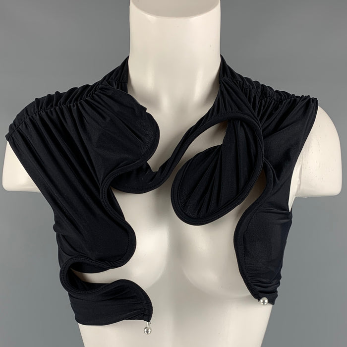 CHRISTOPHER ESBER Taille 6 Noir Jersey Bustier Casual Top